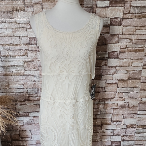 Express Elegant Cream Lace Dress Brand New - Picture 1 of 10